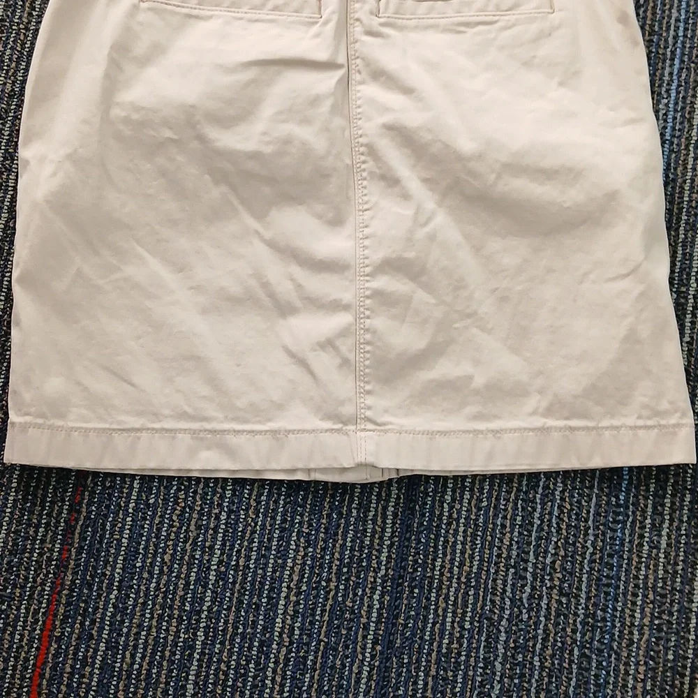 Nwot White House Black Market Tan Button Frojt Skirt Size 2 - Picture 7 of 8